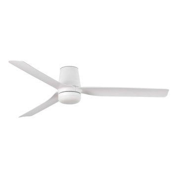 FARO 33828WT1S - Dimmelhető LED mennyezeti ventilátor PUNT TUB M LED/18W/230V 2700/3000/4000K átmérő 132 cm fehér Tuya Wi‑Fi + távirányító