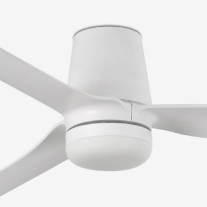 FARO 33828WT1S - Dimmelhető LED mennyezeti ventilátor PUNT TUB M LED/18W/230V 2700/3000/4000K átmérő 132 cm fehér Tuya Wi‑Fi + távirányító