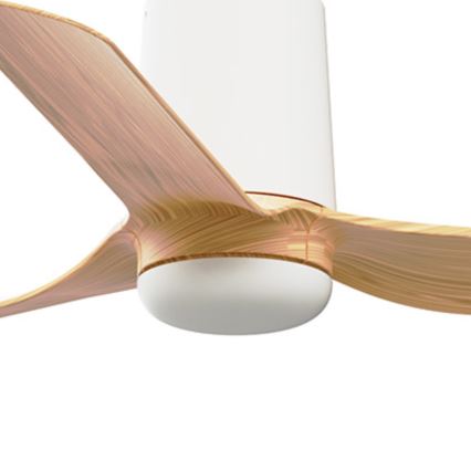 FARO 33833WT - Mennyezeti ventilátor MINI PUNT TUB S barna/fehér átm. 90 cm Wi-Fi Tuya + távirányítás