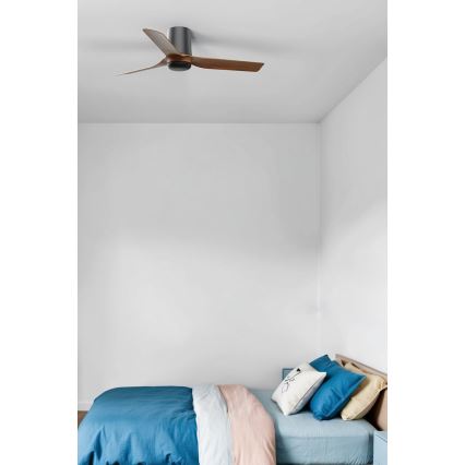 FARO 33835 - Mennyezeti ventilátor MINI PUNT TUB S barna/fekete átm. 90 cm + távirányítás