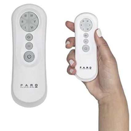 FARO 34100 - Mennyezeti ventilátor MILOS fekete + távirányítás