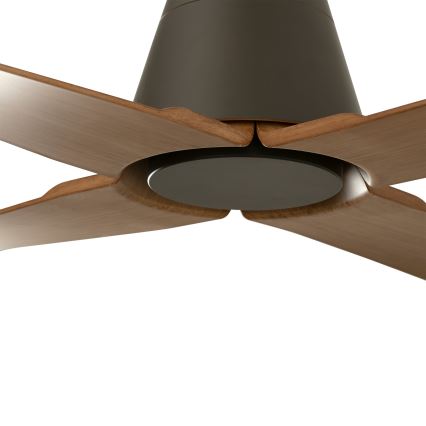 FARO 34106 - Mennyezeti ventilátor TYPHOON M barna á. 130 cm IP44 + távirányítás