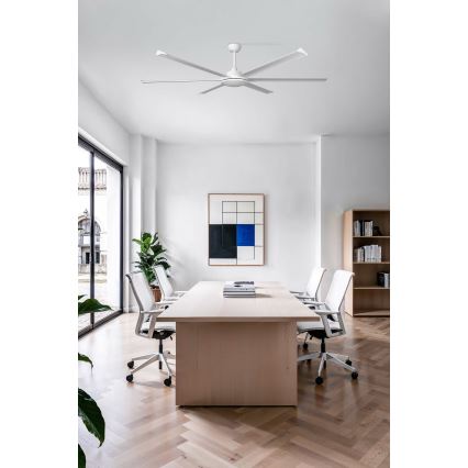 FARO 34202 - Mennyezeti ventilátor ROTTERDAM XL fehér átm. 200 cm + távirányítás