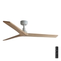 FARO 34280 - Mennyezeti ventilátor KLIM M fenyő/fehér átm. 125 cm + távirányítás