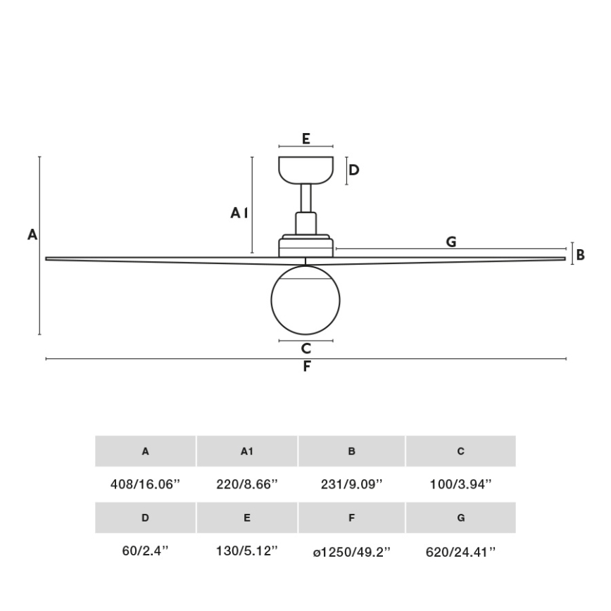 FARO 34280WT-11L - Mennyezeti ventilátor KLIM M 1xE27/15W/230V fenyő/fehér átmérő 125 cm Wi-Fi Tuya + távirányító
