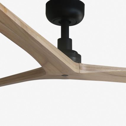 FARO 34282 - Mennyezeti ventilátor KLIM L fenyő/fekete átm. 150 cm + távirányítás