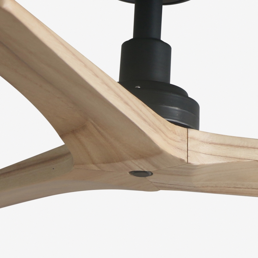 FARO 34284 - Mennyezeti ventilátor KLIM S fenyő/fekete átm. 92,5 cm + távirányítás