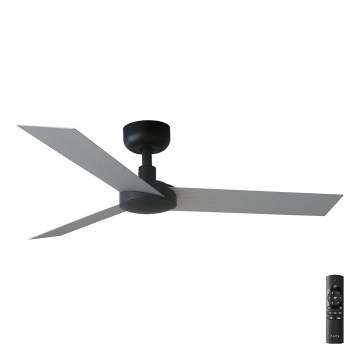FARO 34285 - Mennyezeti lámpa CRUISER S fekete átm. 106 cm + távirányítás