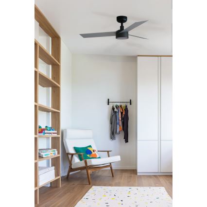 FARO 34285WT1S - LED dimmelhető mennyezeti ventilátor CRUISER S LED/18W/230V 2700/3000/4000K átm. 106 cm szürke/fekete Tuya Wi-Fi + távirányító