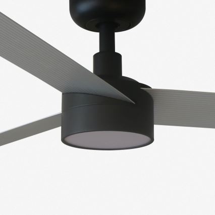 FARO 34286-1TW - Fényerőszabályozható LED mennyezeti ventilátor CRUISER L LED/18W/230V 2700/3000/4000K átmérő 132 cm fekete/szürke + távirányító