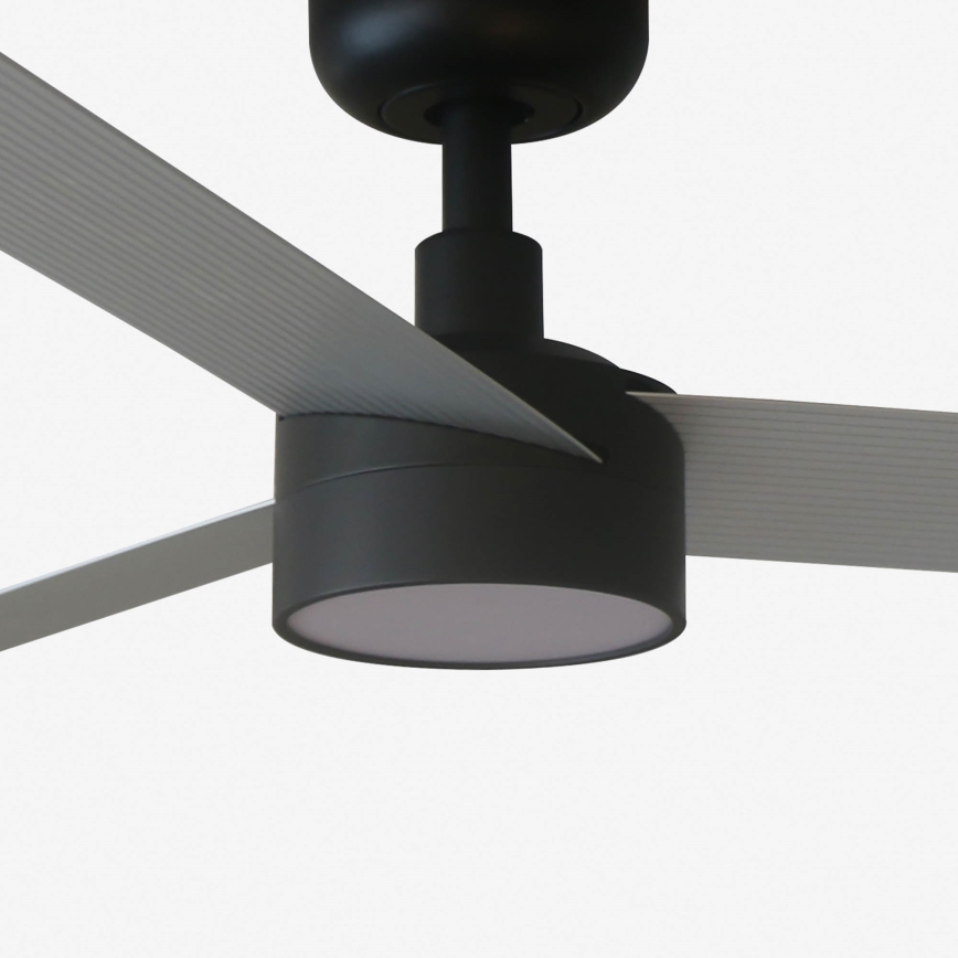FARO 34286-1TW - Fényerőszabályozható LED mennyezeti ventilátor CRUISER L LED/18W/230V 2700/3000/4000K átmérő 132 cm fekete/szürke + távirányító