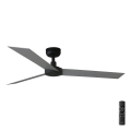 FARO 34286 - Mennyezeti ventilátor CRUISER L fekete átm. 132 cm + távirányítás