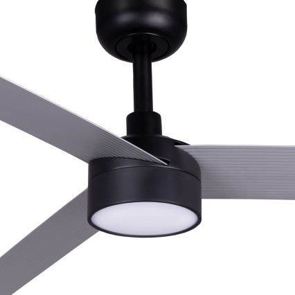 FARO 342871S - CRUISER XL LED dimmelhető mennyezeti ventilátor, LED/18W/230V, 2700/3000/4000K, átmérő 160 cm, szürke/fekete + távirányító