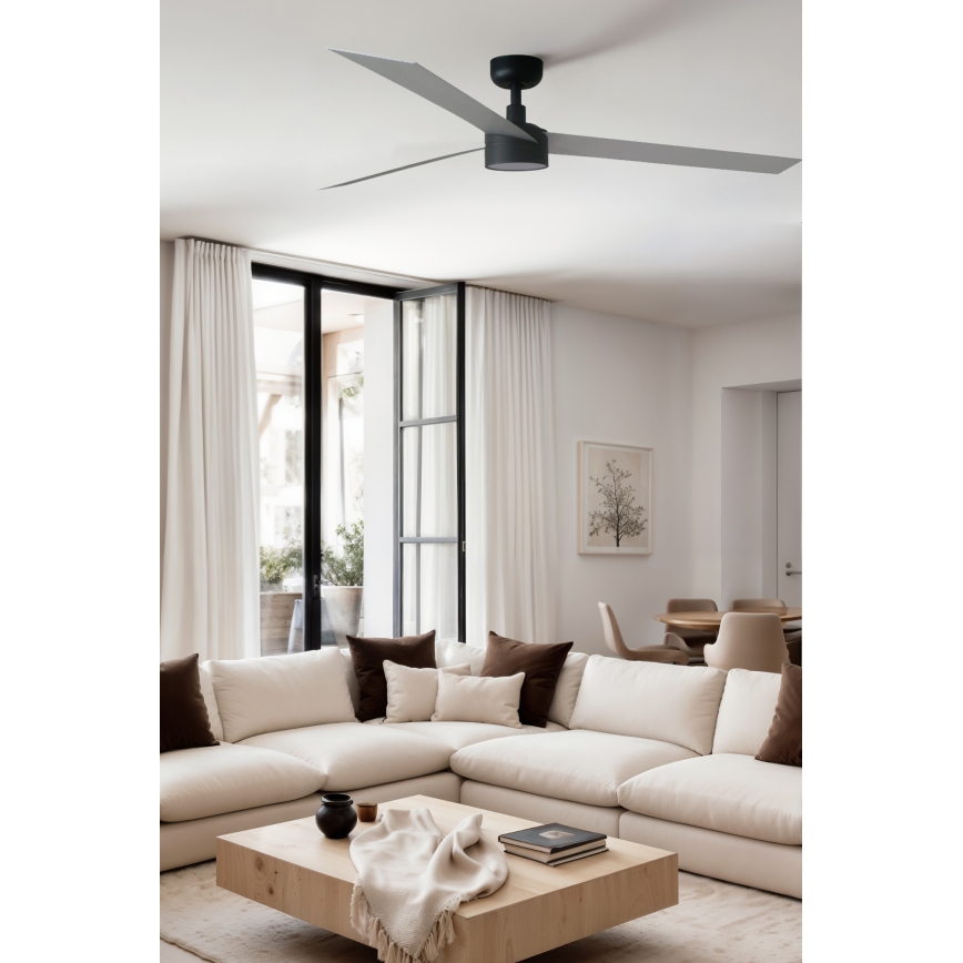 FARO 34287WT1S - LED dimmelhető mennyezeti ventilátor CRUISER XL LED/18W/230V 2700/3000/4000K átm. 160 cm szürke/fekete Wi-Fi Tuya + távirányító