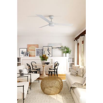 FARO 34290-1TW - LED Dimmelhető ventilátor CRUISER LED/20W/230V 2700/4000/6500K átm. 132 cm fehér + távirányítás