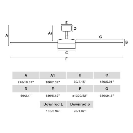FARO 34290-1TW - LED Dimmelhető ventilátor CRUISER LED/20W/230V 2700/4000/6500K átm. 132 cm fehér + távirányítás