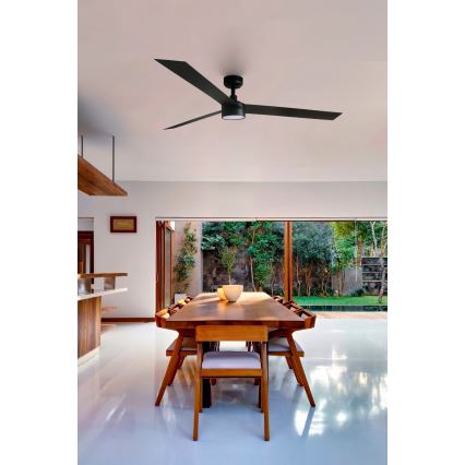 FARO 34293-1TW - LED fényerőszabályozható mennyezeti ventilátor CRUISER XL LED/18W/230V 2700/3000/4000K átmérő 160 cm fekete + távirányító