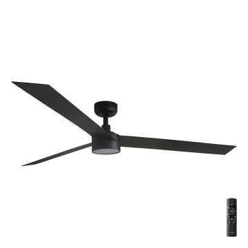 FARO 34293-1TW - LED fényerőszabályozható mennyezeti ventilátor CRUISER XL LED/18W/230V 2700/3000/4000K átmérő 160 cm fekete + távirányító