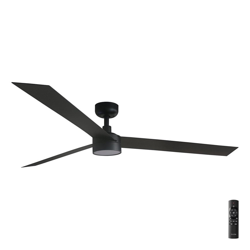 FARO 34293-1TW - LED fényerőszabályozható mennyezeti ventilátor CRUISER XL LED/18W/230V 2700/3000/4000K átmérő 160 cm fekete + távirányító