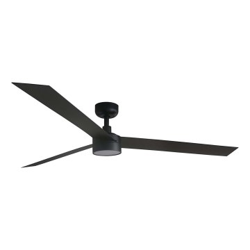 FARO 34293WT1S - LED-fényerőszabályozható CRUISER XL mennyezeti ventilátor LED/18W/230V 2700/3000/4000K átmérő 160 cm fekete Tuya Wi-Fi + távirányító