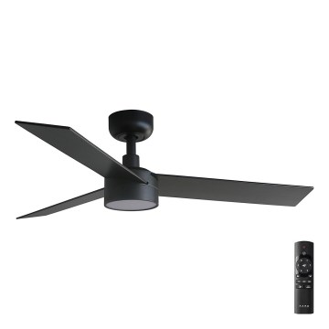 FARO 34296-1TW - LED dimmelhető mennyezeti ventilátor RUDDER S LED/18W/230V 2700/4000/6500K átmérő 106 cm fekete + távirányító