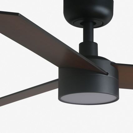 FARO 34296-1TW - LED fényerőszabályozható mennyezeti ventilátor RUDDER S LED/18W/230V 2700/3000/4000K átm. 106 cm fekete + távirányító
