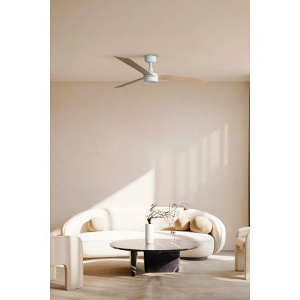 FARO 34297-1TW - LED dimmelhető ventilátor RUDDER L LED/20W/230V 2700/3000/4000K átm. 132 cm + távirányító