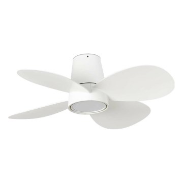 FARO 34315 - LED Dimmelhető mennyezeti ventilátor KLOVER S LED/20W/230V 2700/4000/6500K fehér átm. 80 cm + távirányítás