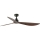 FARO 34362 - Mennyezeti ventilátor OUTWOOD L barna/fekete átm. 150 cm IP44 + távirányítás