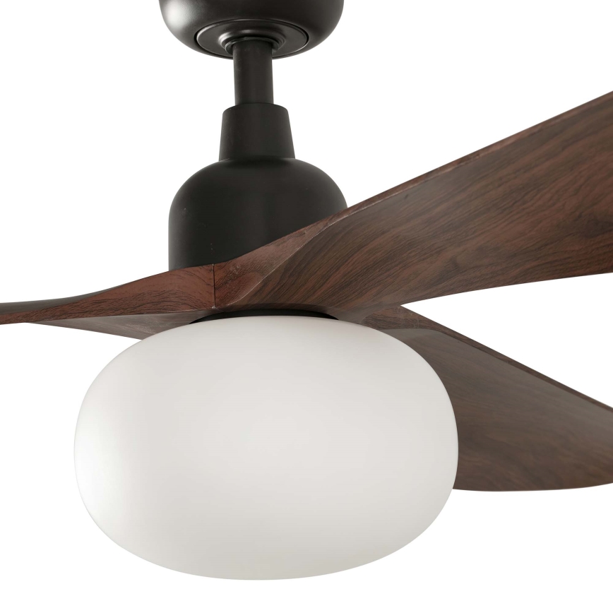 FARO 34362WT-11L - Mennyezeti ventilátor OUTWOOD L 1xE27/15W/230V barna/fekete átm. 150 cm Wi-Fi Tuya IP44 + távirányítás