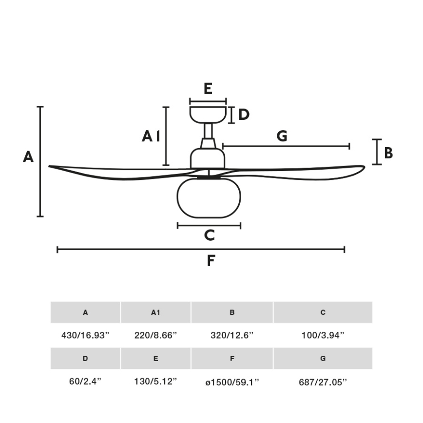 FARO 34363WT-11L - OUTWOOD L mennyezeti ventilátor 1xE27/15W/230V fehér átmérő 150 cm Wi-Fi Tuya IP44 + távirányító