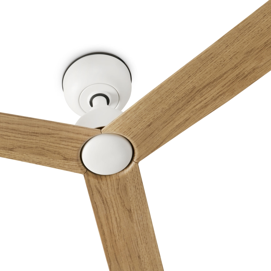 FARO 34370WT - MARINE M mennyezeti ventilátor, Ø 125 cm, barna/fehér, IP44, Tuya Wi-Fi + távirányító