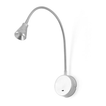 FARO 41028 - LED flexibilis olvasólámpa BEL LED/3W/230V matt króm