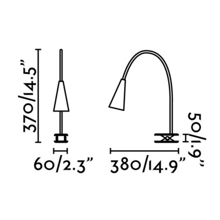 FARO 52061 - LED Lámpa csipesszel LENA LED/3W/230V fekete