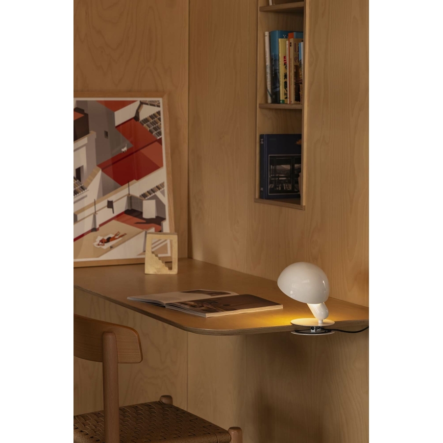 FARO 56101 - Csipeszes asztali lámpa 2in1 BELA 1xE27/15W/230V fehér