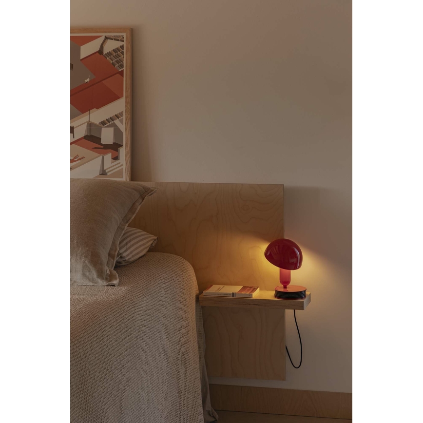 FARO 56103 - Csipeszes asztali lámpa 2in1 BELA 1xE27/15W/230V piros