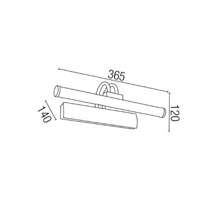 FARO 61070 - Képmegvilágító DEGAS 1xG5/8W/230V