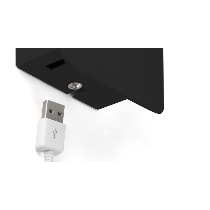 FARO 62116 - LED Fali spotlámpa SUAU LED/3W/230V USB fekete