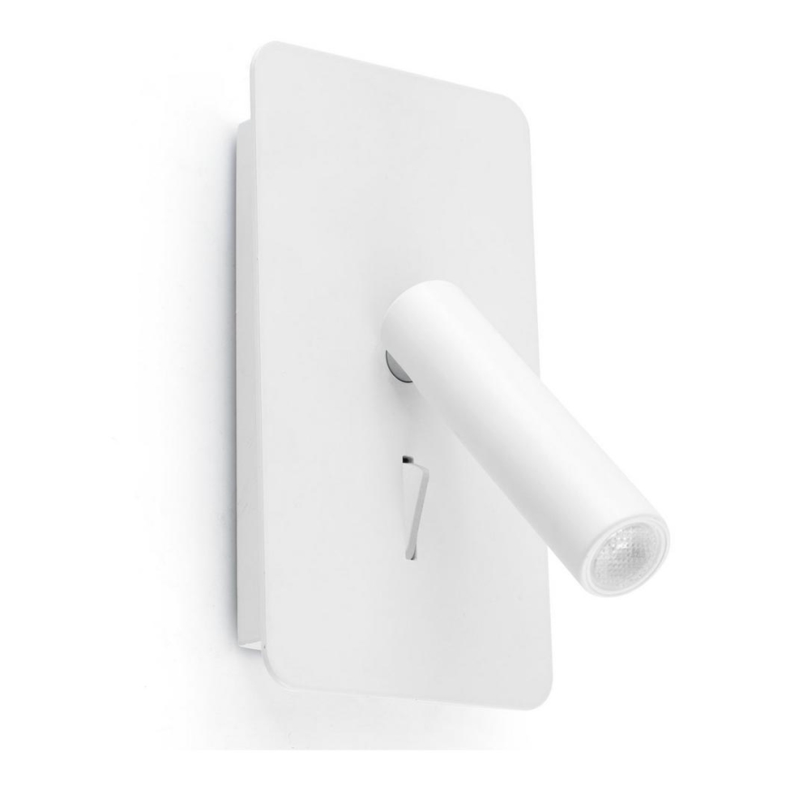 FARO 62117 - LED Fali spotlámpa SUAU LED/3W/230V USB fehér