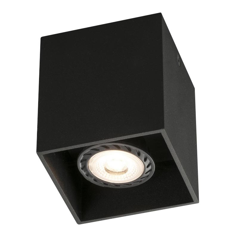 FARO 63271 - Mennyezeti lámpa TECTO 1xGU10/50W/230V fekete