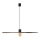 FARO 68590-70 - Csillár zsinóron COSTAS 1xE27/15W/230V á. 100 cm fekete/rattan