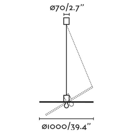 FARO 68590-70 - Csillár zsinóron COSTAS 1xE27/15W/230V á. 100 cm fekete/rattan
