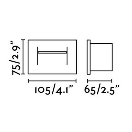 FARO 70154 - LED Kültéri beépíthető lámpa HORUS-1 LED/4W/230V IP65