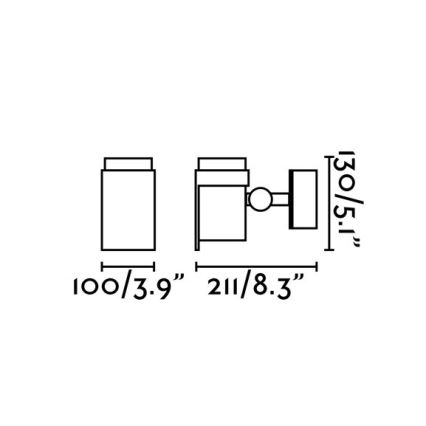 FARO 70156 - LED Kültéri fali lámpa FOC-1 LED/15W/230V IP65