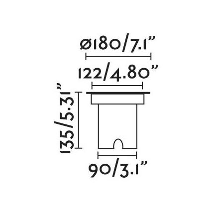 FARO 70309 - LED kültéri járműterhelésű beépíthető lámpatest GEISER LED/12,5W/230V IK08 IP67