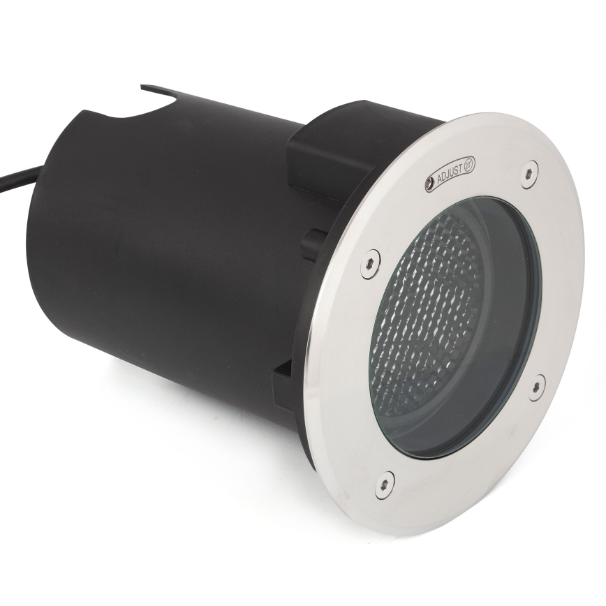 FARO 70310 - Kültéri ráhajtható lámpatest GEISER 1xGU10/8W/230V IK08 IP67 rozsdamentes acél