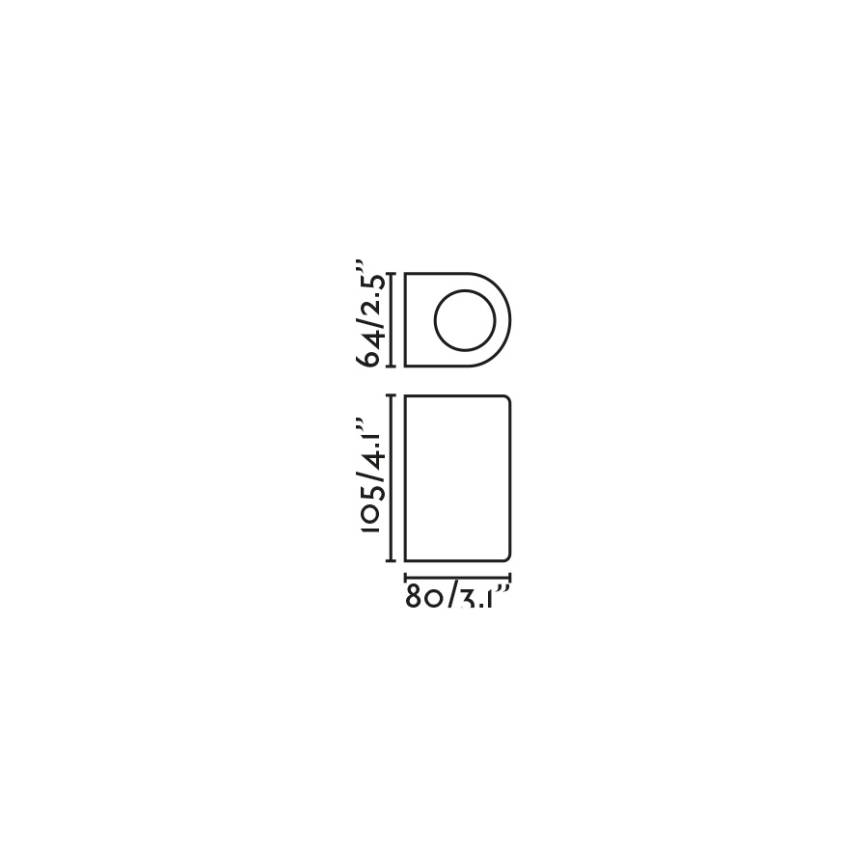 FARO 70323 - Kültéri fali lámpatest ESTELA 1xGU10/5W/230V IP65 fehér