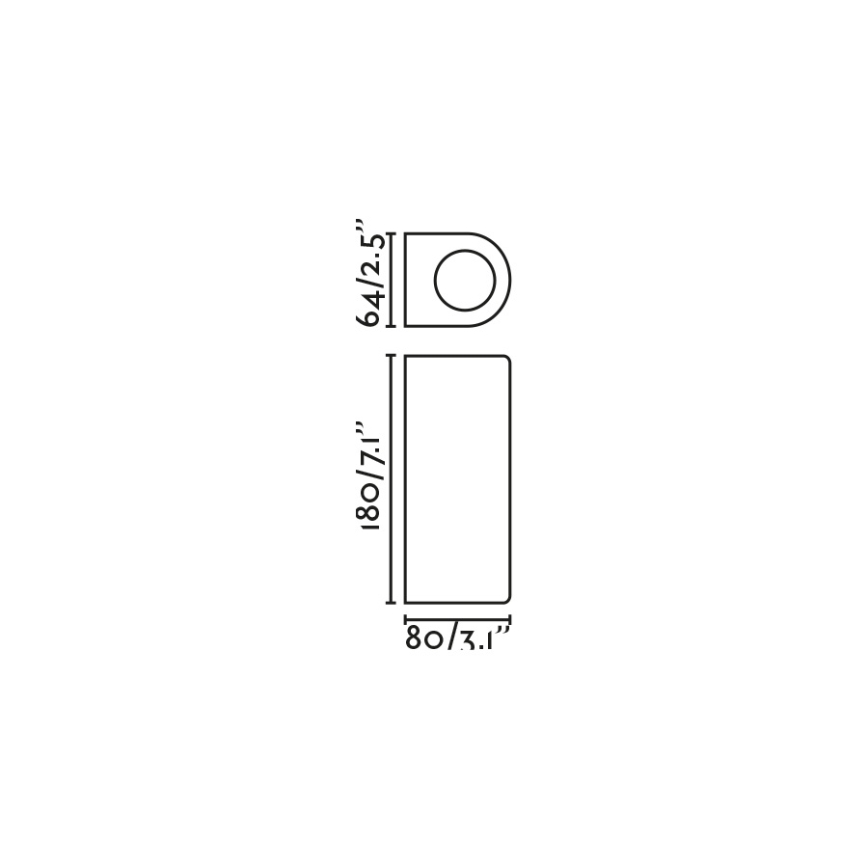 FARO 70329 - Kültéri fali lámpa ESTELA 2xGU10/5W/230V IP65 barna
