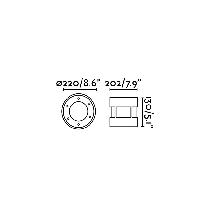 FARO 70587 - LED Kültéri taposólámpa SURIA-24 LED/24W/230V IK08 IP67