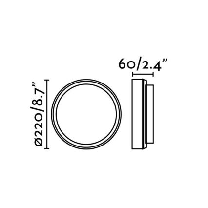 FARO 70682 - LED Kültéri fali lámpa TOM LED/11W/230V IP65